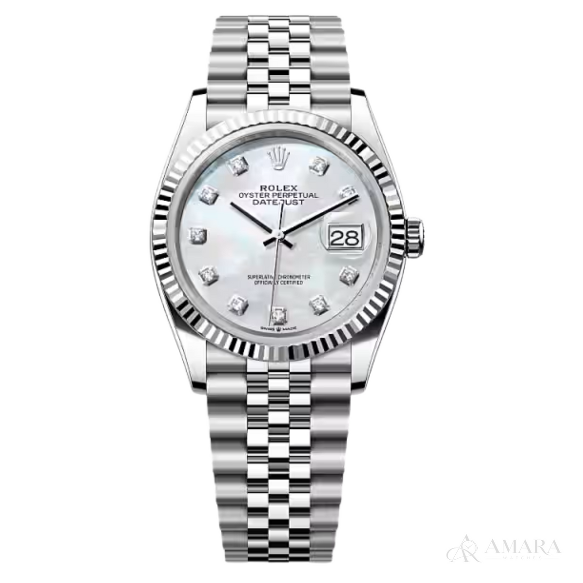 Rolex Lady-Datejust – Mother-of-Pearl Dial & Fluted Bezel - view 2
