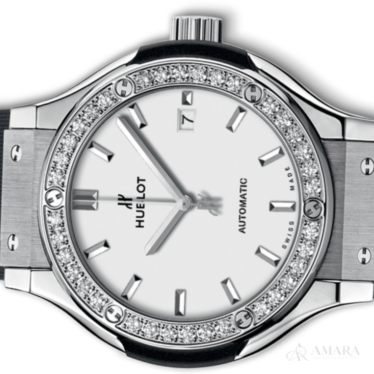 Hublot Classic Fusion Ladies Watch – White Diamond Dial - view 3