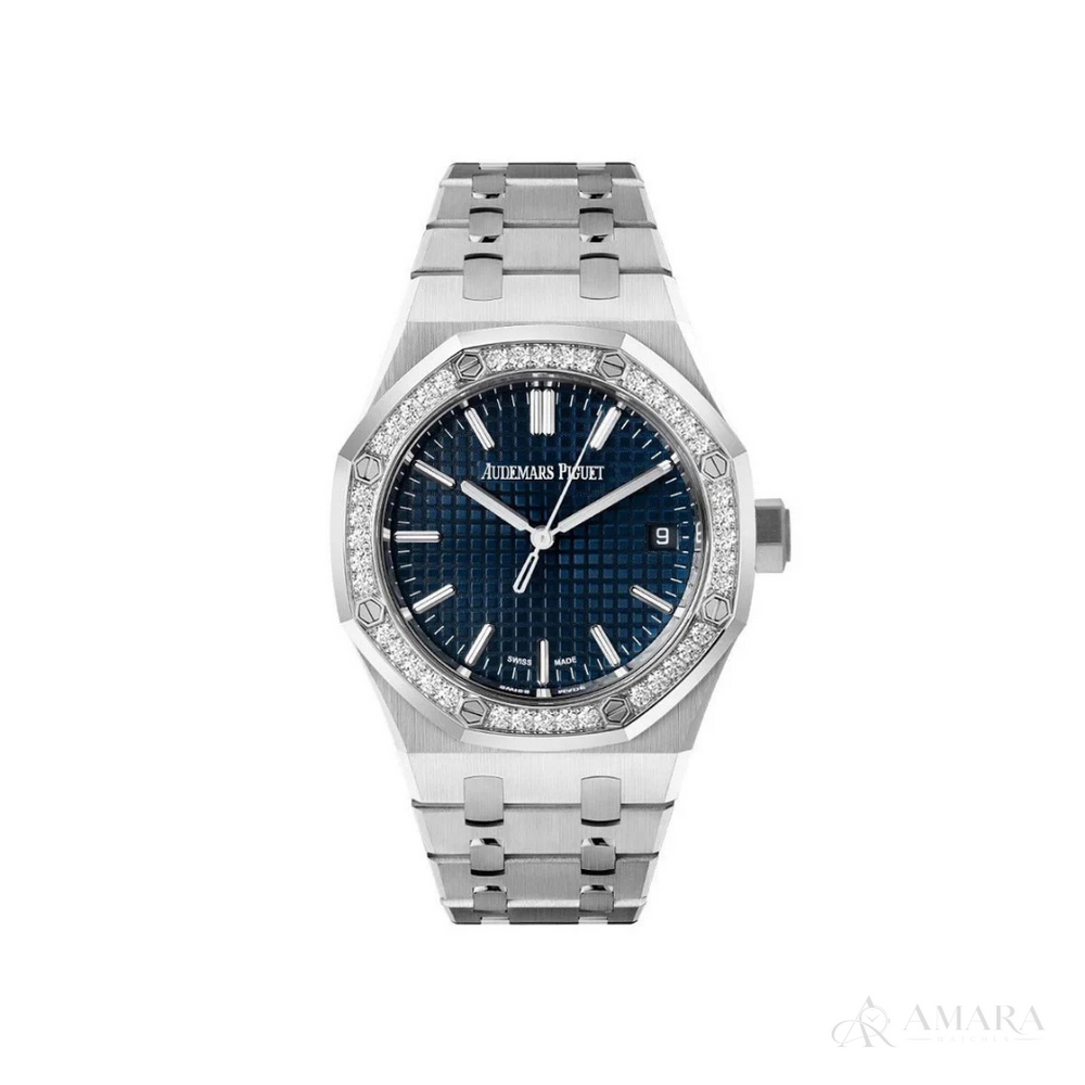 Audemars Piguet Royal Oak – Silver & Royal Blue - View 1