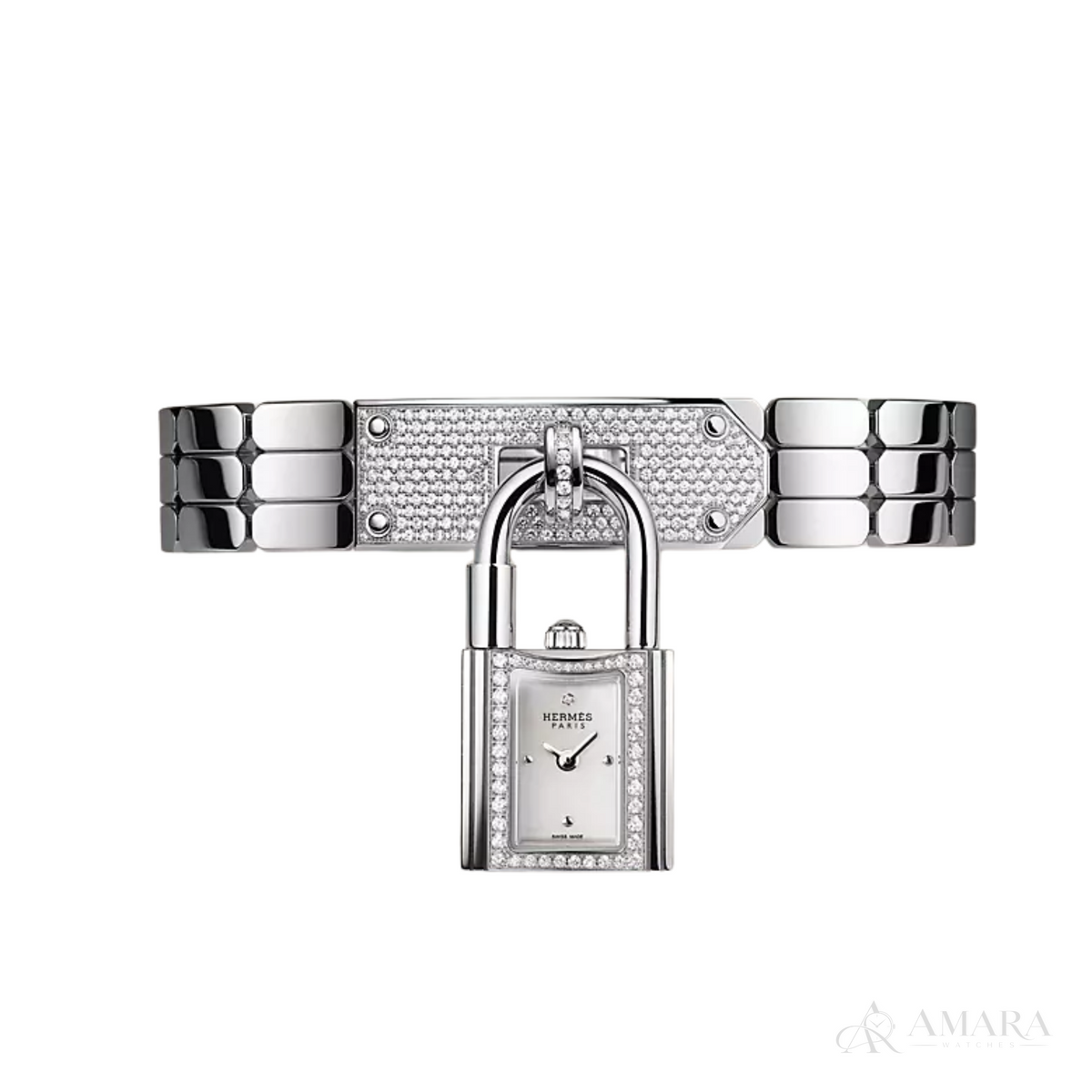 Hermès Kelly Ladies Watch – Diamond Detail - view 2