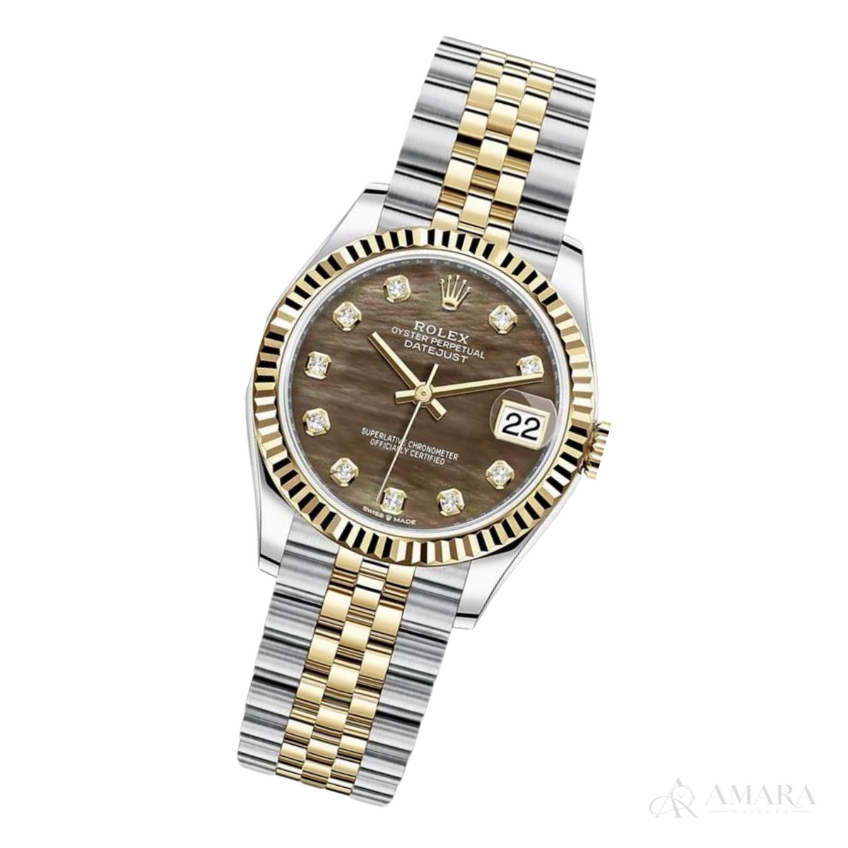 Rolex Lady-Datejust – Two Tone & Dark Grey Dial - view 4