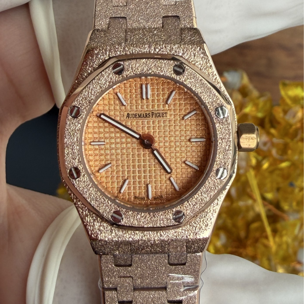 Audemars Piguet Royal Oak Mini Frosted Rose Gold Quartz