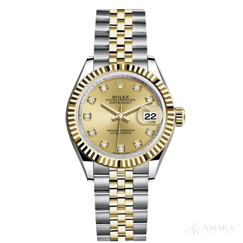 Rolex Lady-Datejust – Two Tone & Champagne Diamond Dial