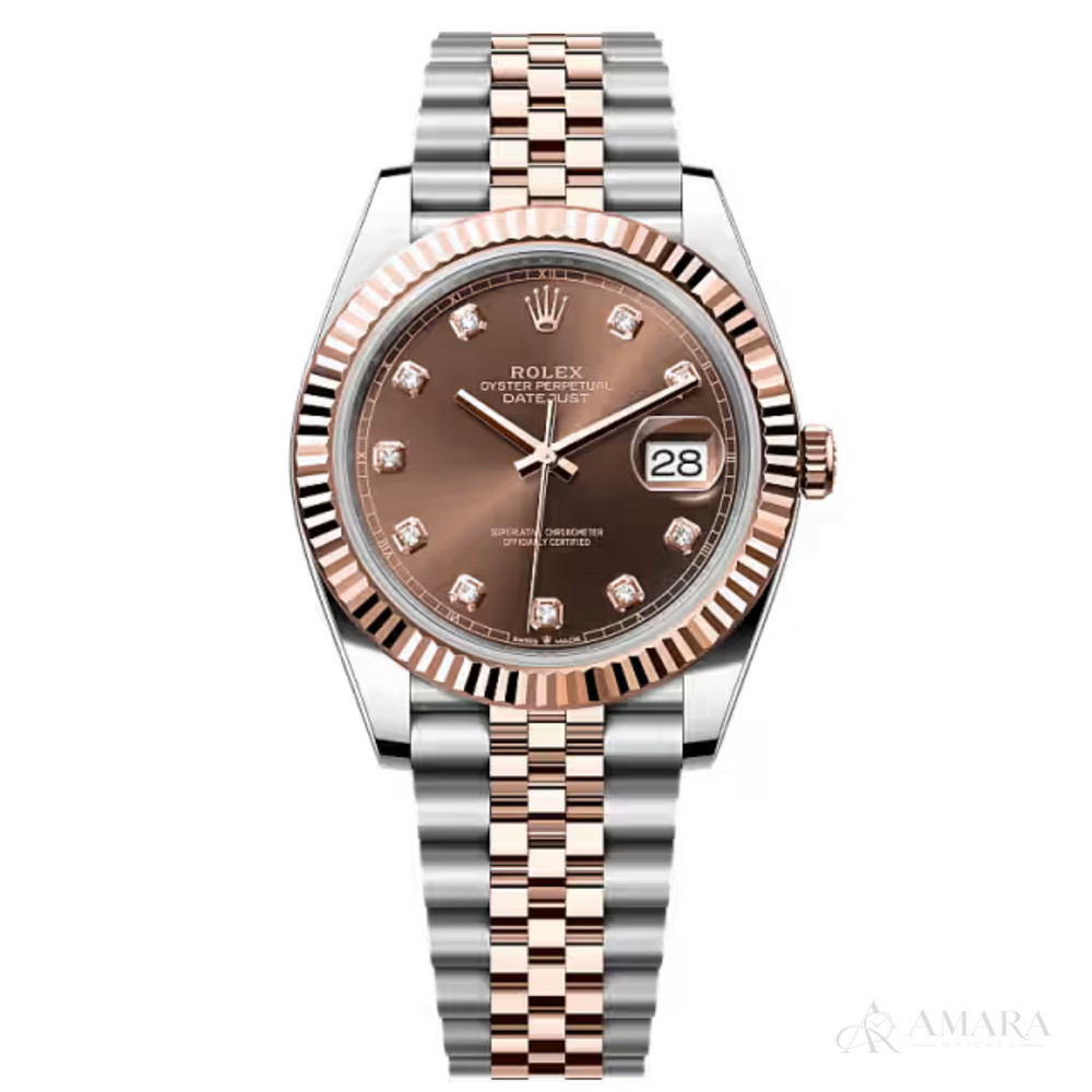 Rolex Lady-Datejust – Everose Two Tone & Chocolate Dial