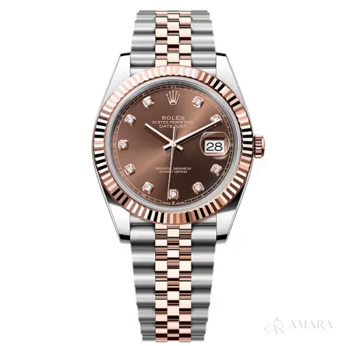 Rolex Lady-Datejust – Everose Two Tone & Chocolate Dial