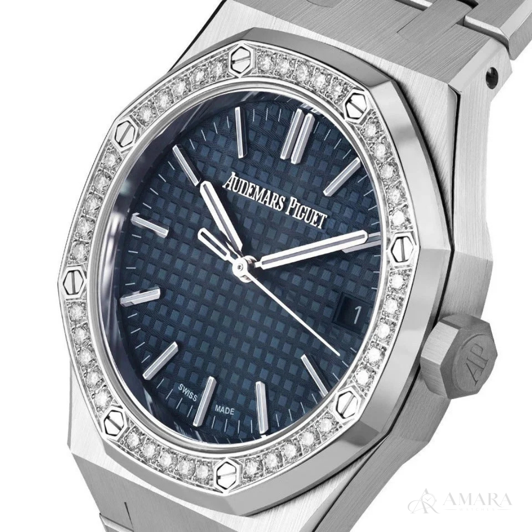 Audemars Piguet Royal Oak – Silver & Royal Blue - View 4