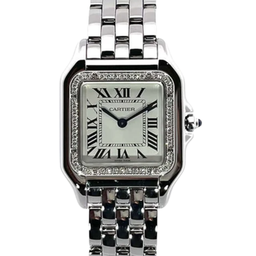 Cartier Panthère Ladies Watch – Silver Tone & Diamond Detail