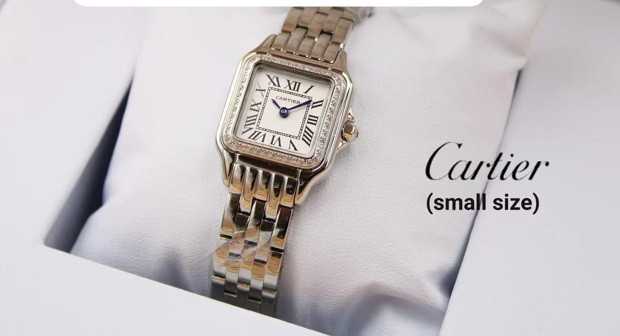 Cartier Panthère Ladies Watch – Silver Tone & Diamond Detail - view 5