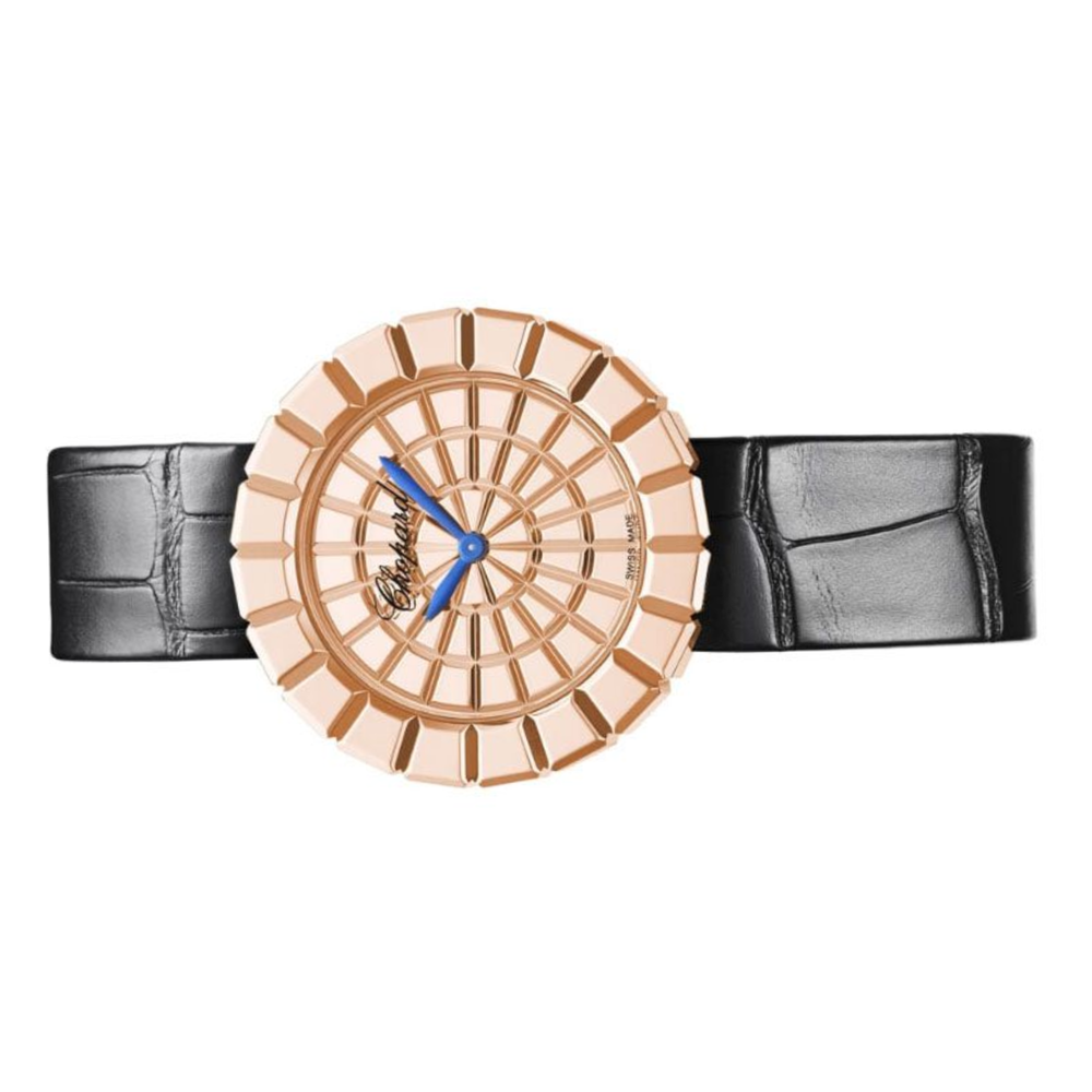 Chopard Ladies Watch – Mosaic Dial & Textured Leather Strap - view 2