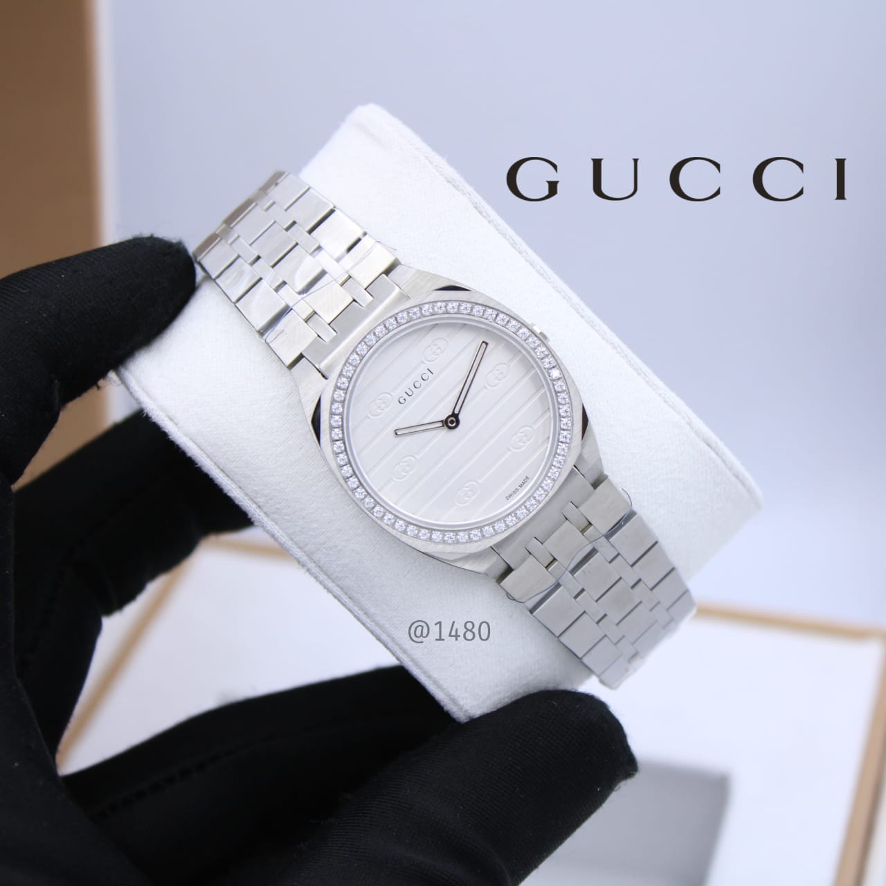 Gucci 25H Ladies Watch – Silver Tone - view 5