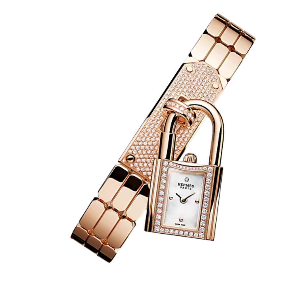 Hermès Kelly Ladies Watch – Rose Gold Tone & Diamond Detail - view 2