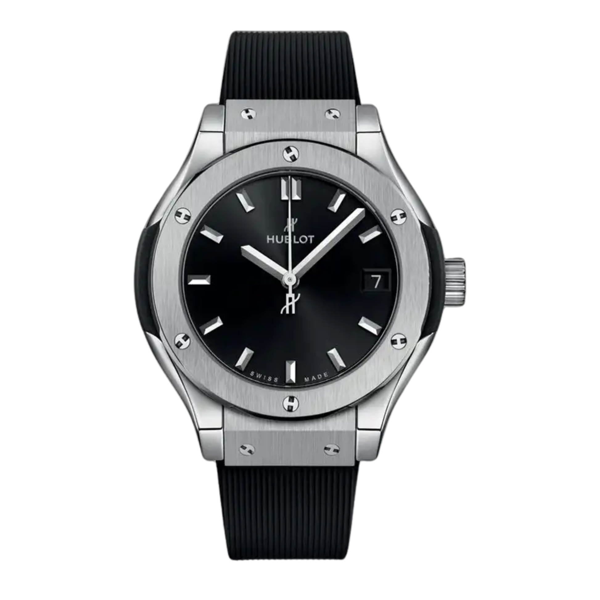 Hublot Classic Fusion Ladies Watch – Black Dial & Rubber Strap