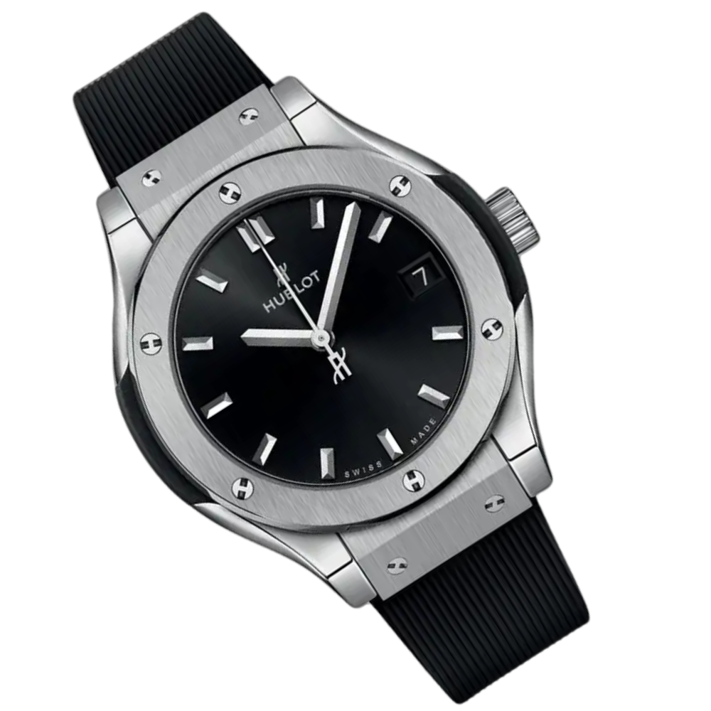 Hublot Classic Fusion Ladies Watch – Black Dial & Rubber Strap - view 2