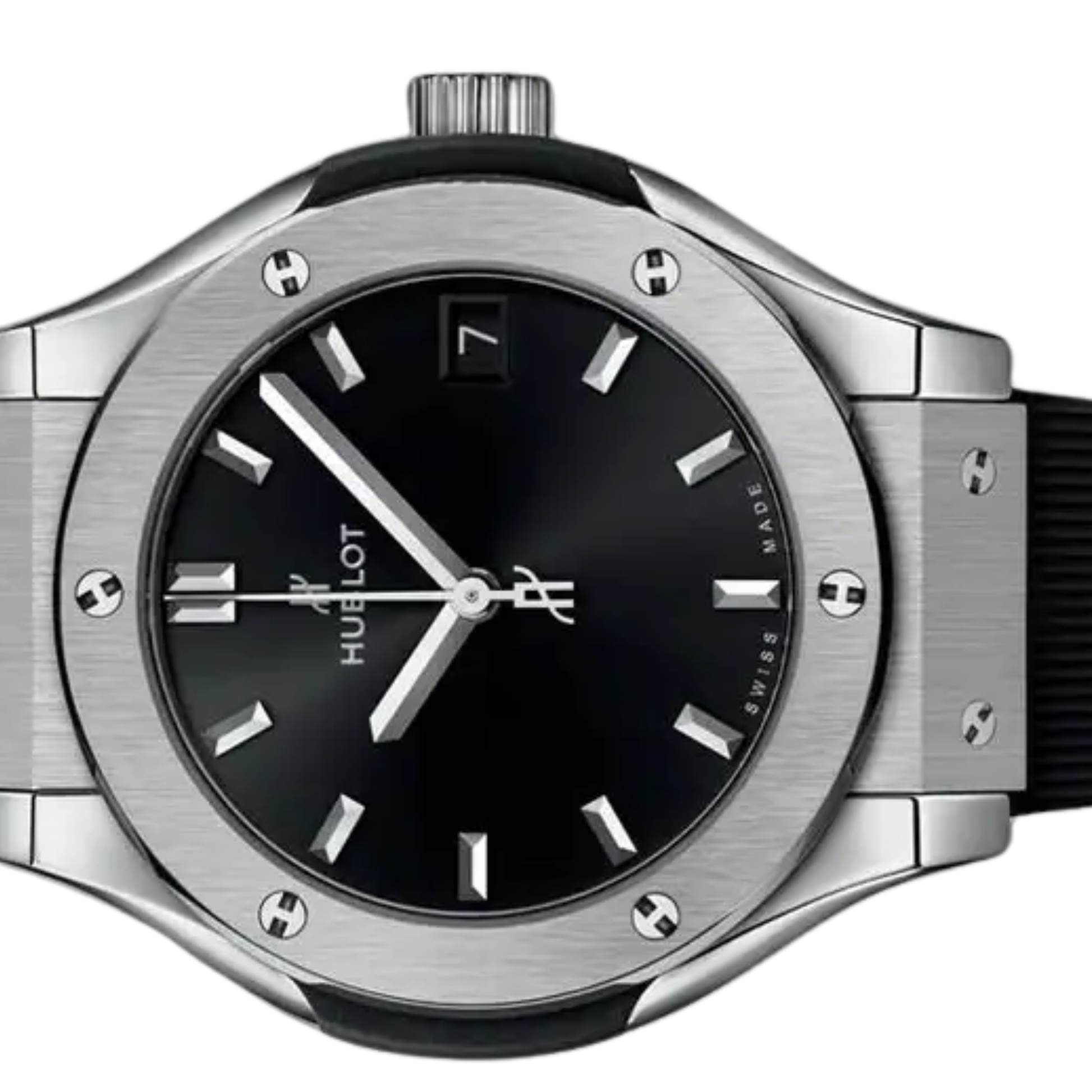 Hublot Classic Fusion Ladies Watch – Black Dial & Rubber Strap - view 4