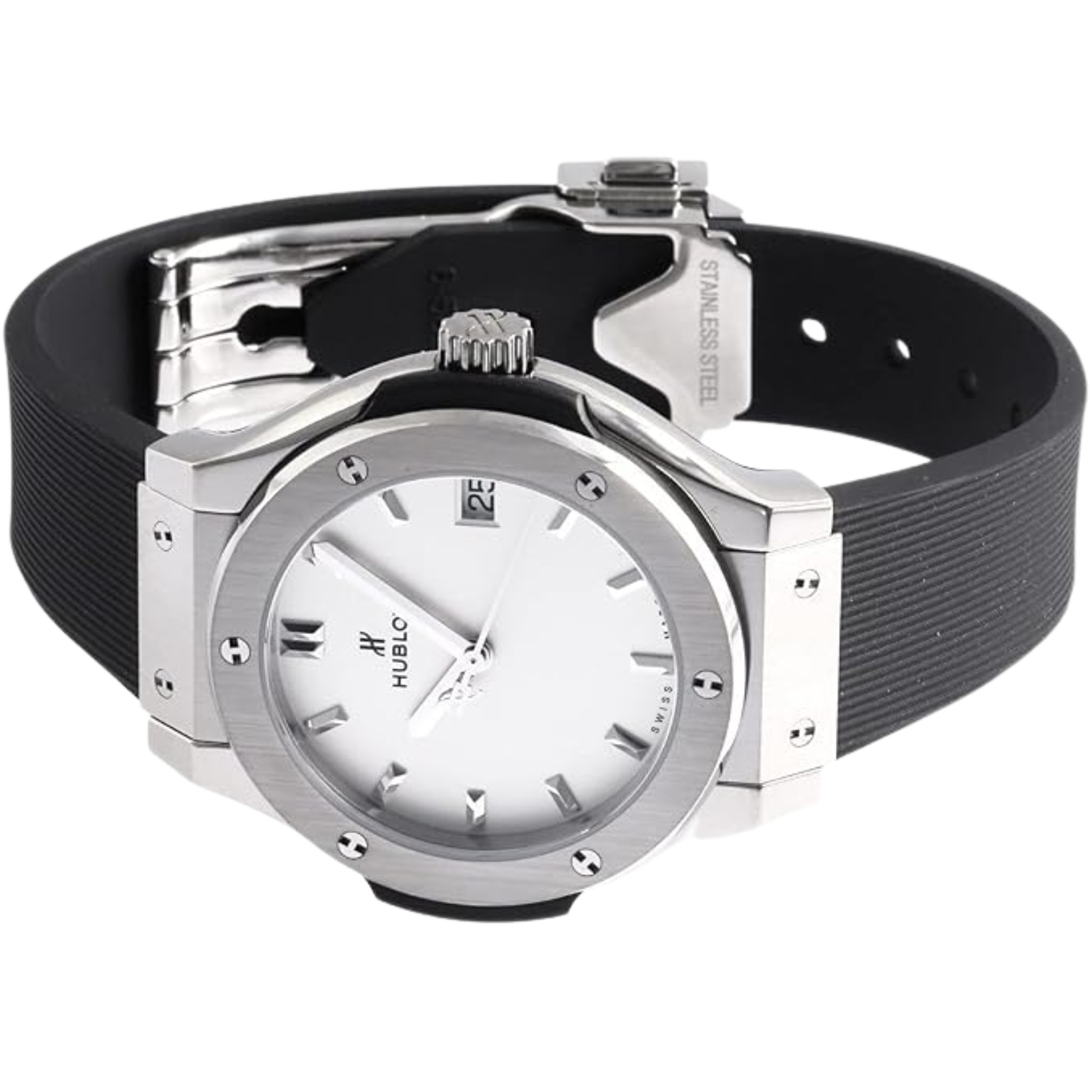 Hublot Classic Fusion Ladies Watch – Titanium Tone & Opaline Dial - view 2