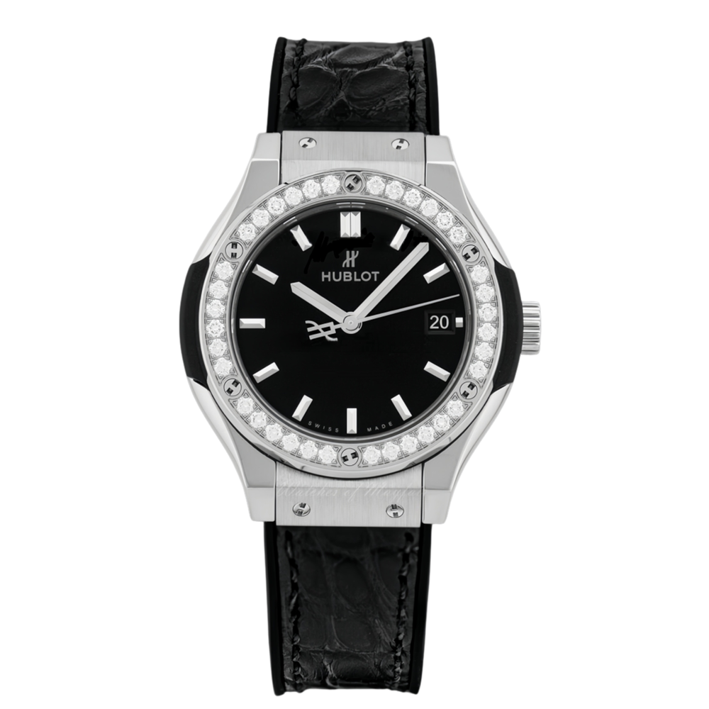 Hublot Classic Fusion Ladies Watch – Black Dial & Diamond Detail