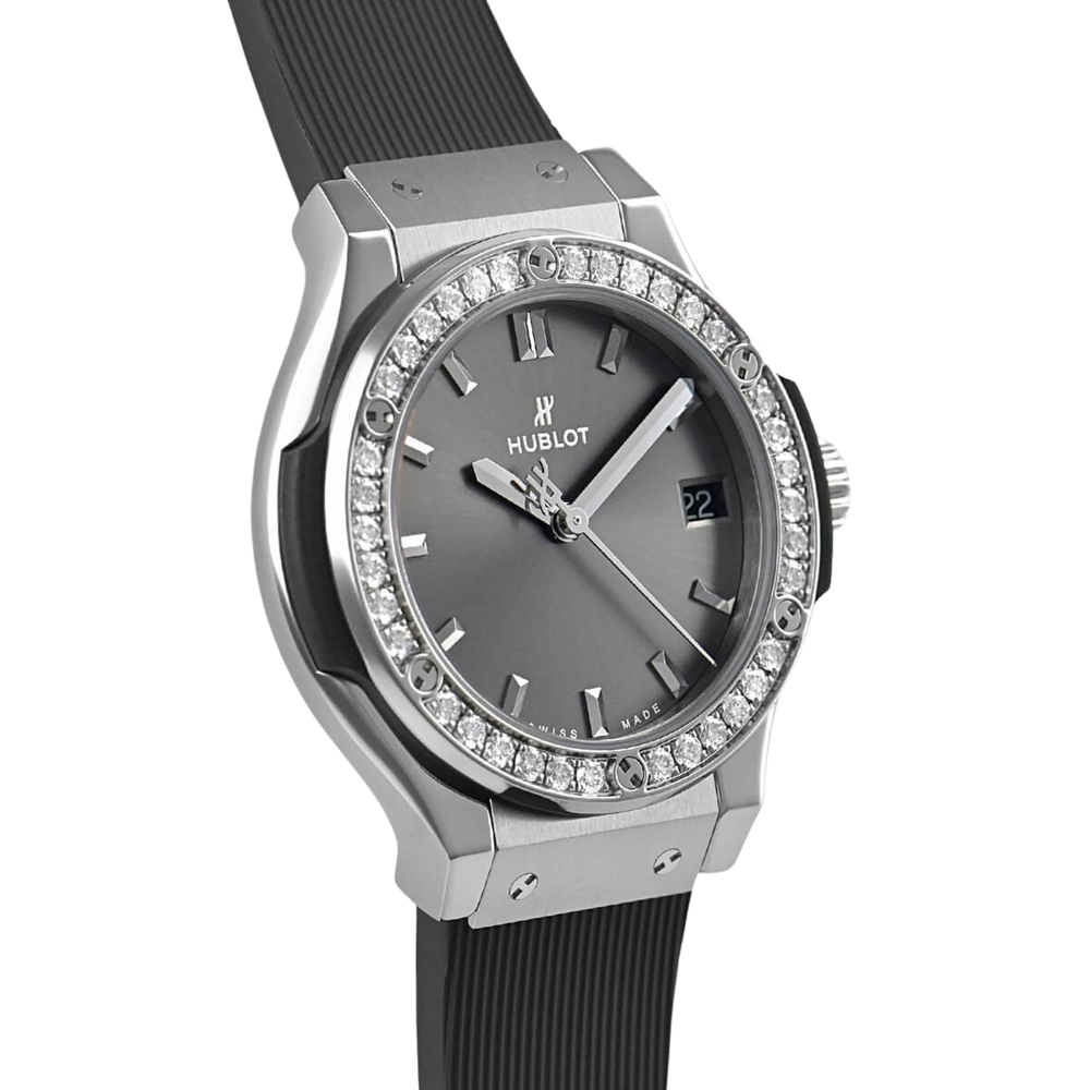 Hublot Classic Fusion Ladies Watch – Racing Grey & Diamond Detail - view 2