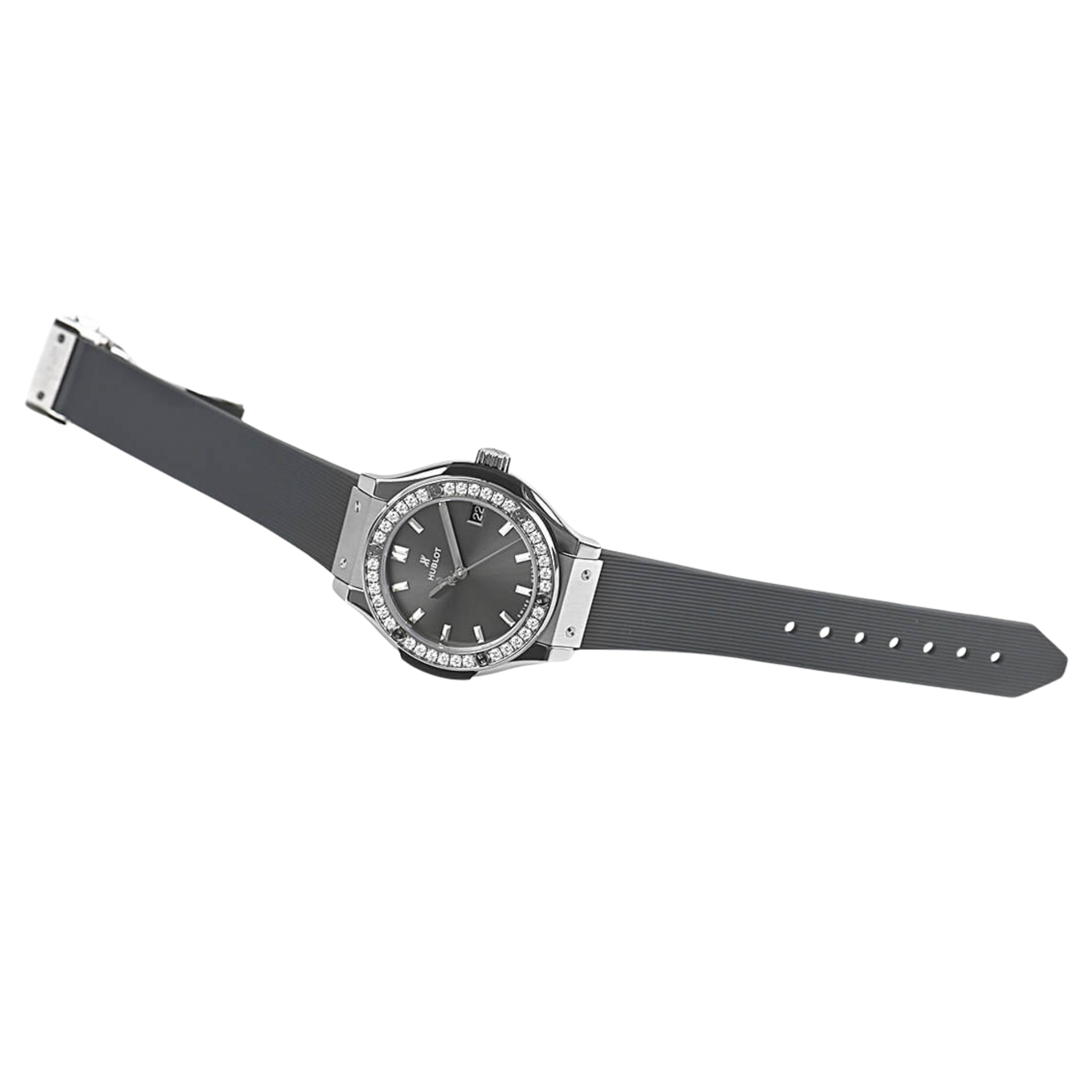 Hublot Classic Fusion Ladies Watch – Racing Grey & Diamond Detail - view 4