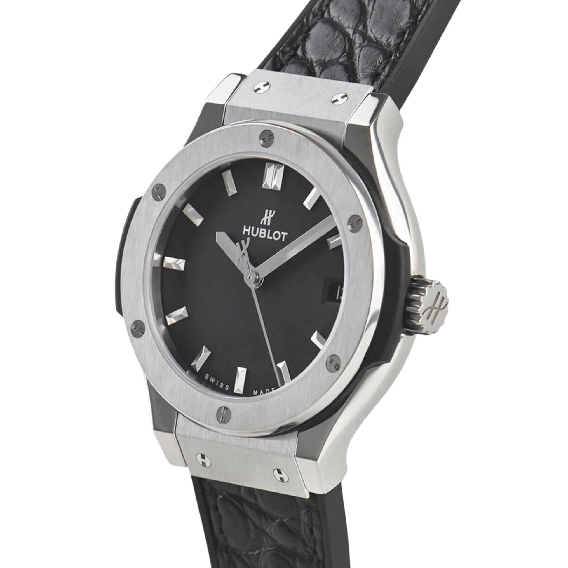 Hublot Classic Fusion Ladies Watch – White Dial & Leather Strap - view 3