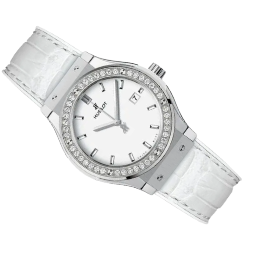 Hublot Classic Fusion Ladies Watch – White Dial & Diamond Detail - view 2