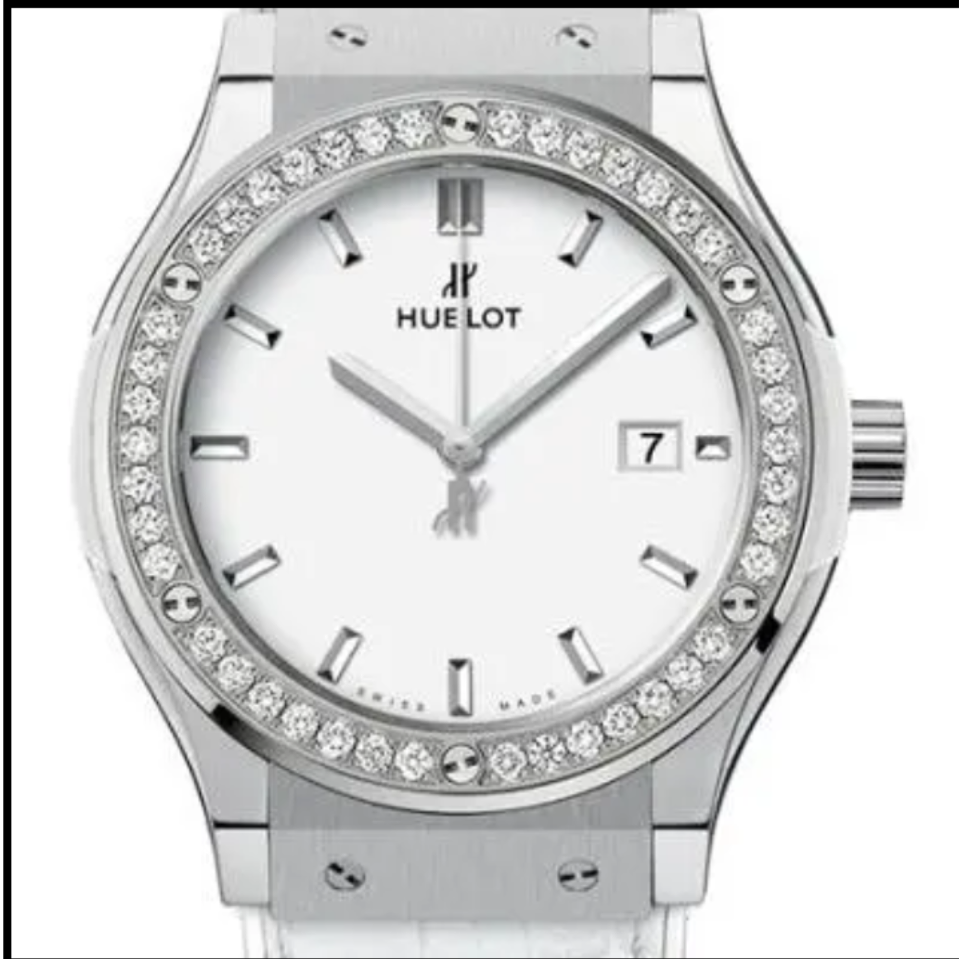 Hublot Classic Fusion Ladies Watch – White Dial & Diamond Detail - view 3
