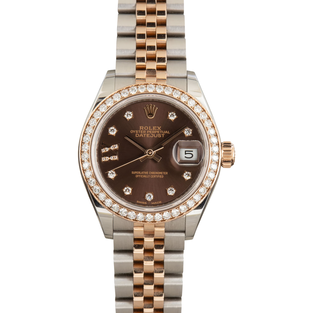 Rolex Lady-Datejust – Two Tone & Diamond Detail - view 2