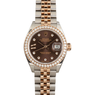 Rolex Lady-Datejust – Two Tone & Diamond Detail - view 2