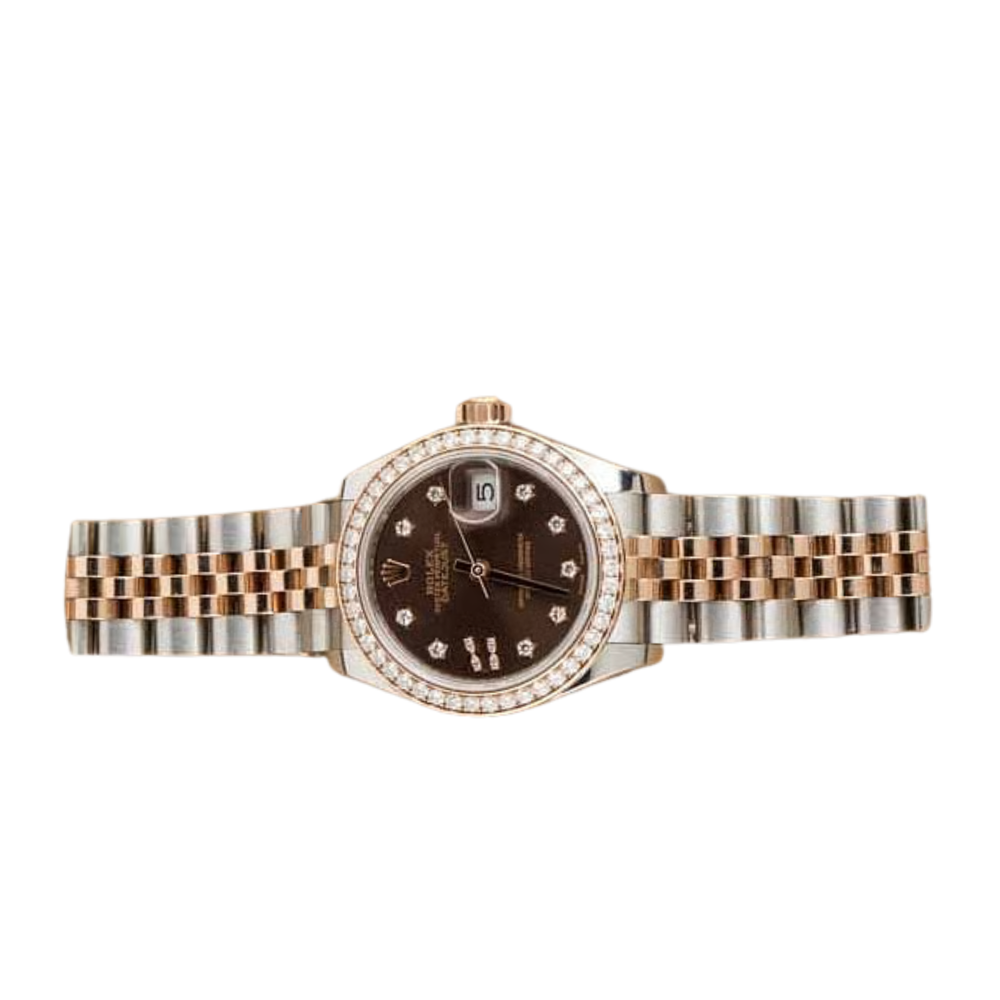Rolex Lady-Datejust – Two Tone & Diamond Detail - view 3