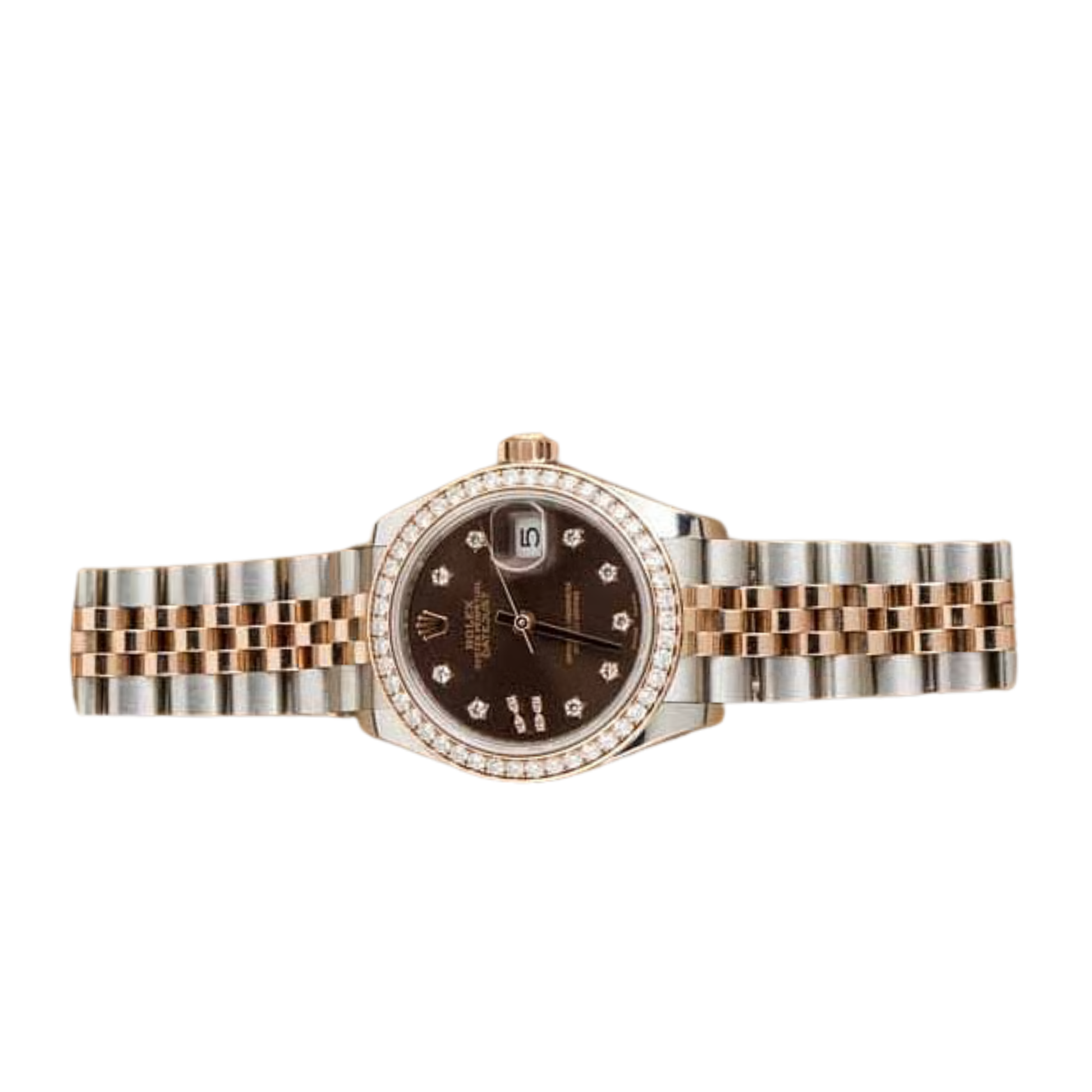 Rolex Lady-Datejust – Two Tone & Diamond Detail - view 3