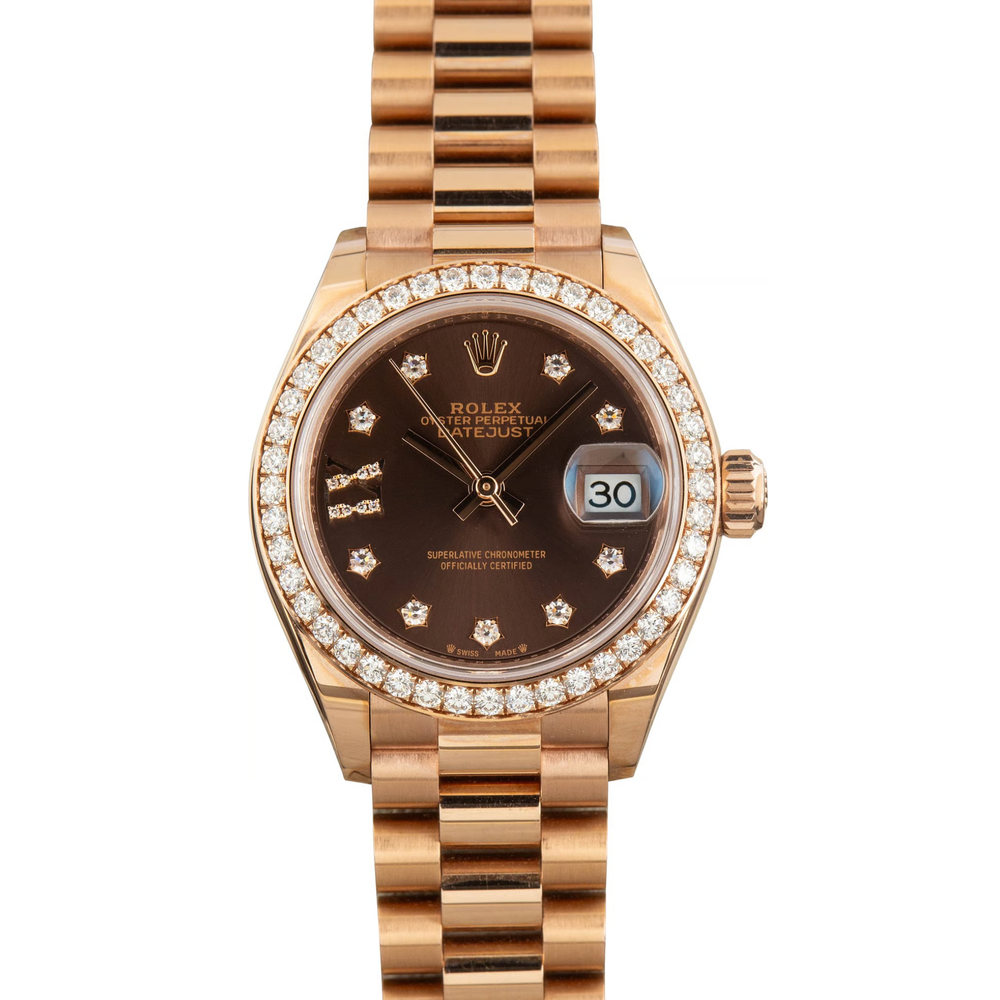 Rolex Lady-Datejust – Everose Tone & Diamond Detail - view 2