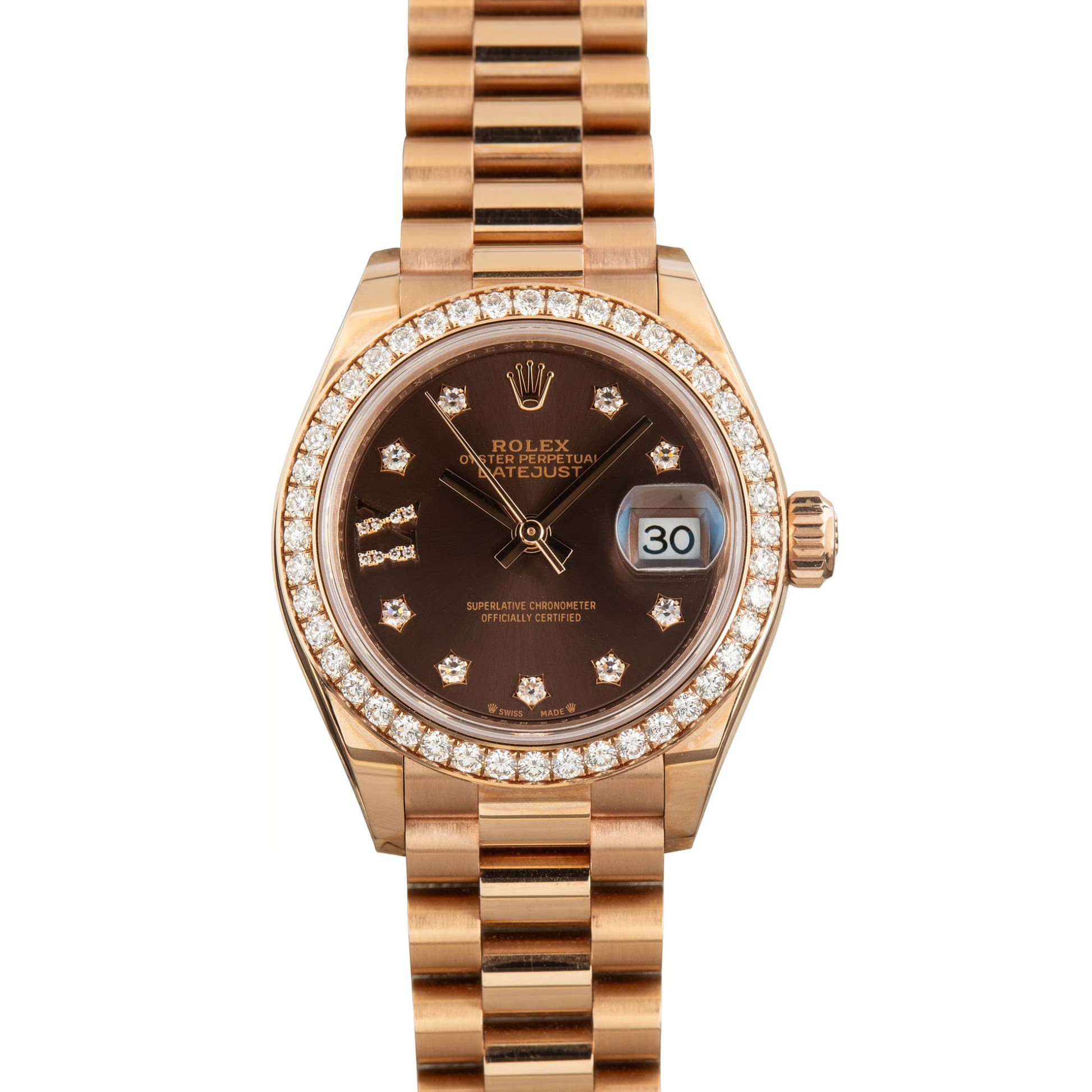 Rolex Lady-Datejust – Everose Tone & Diamond Detail - view 2