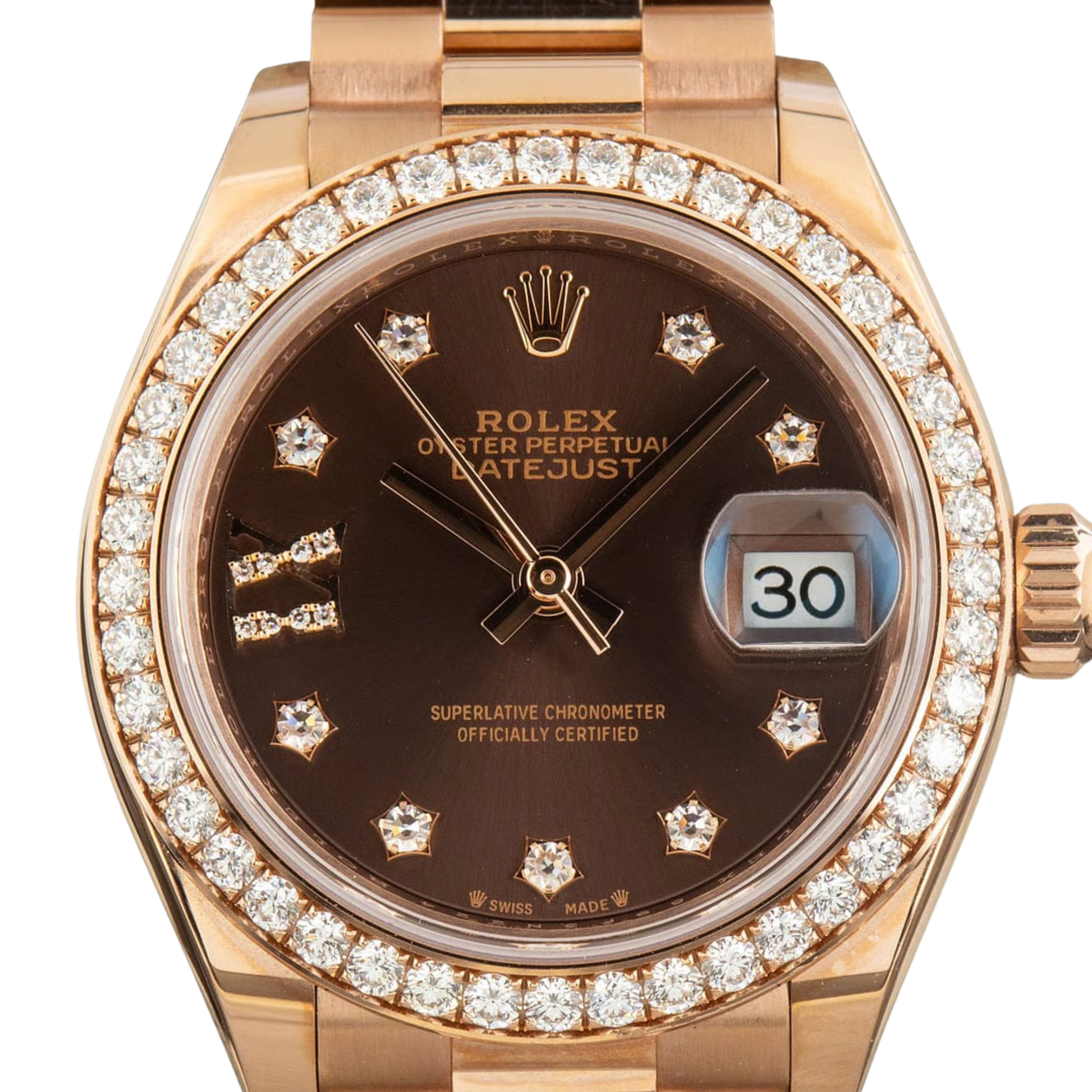 Rolex Lady-Datejust – Everose Tone & Diamond Detail - view 3