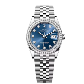 Rolex Lady-Datejust – Blue Dial & Diamond Detail