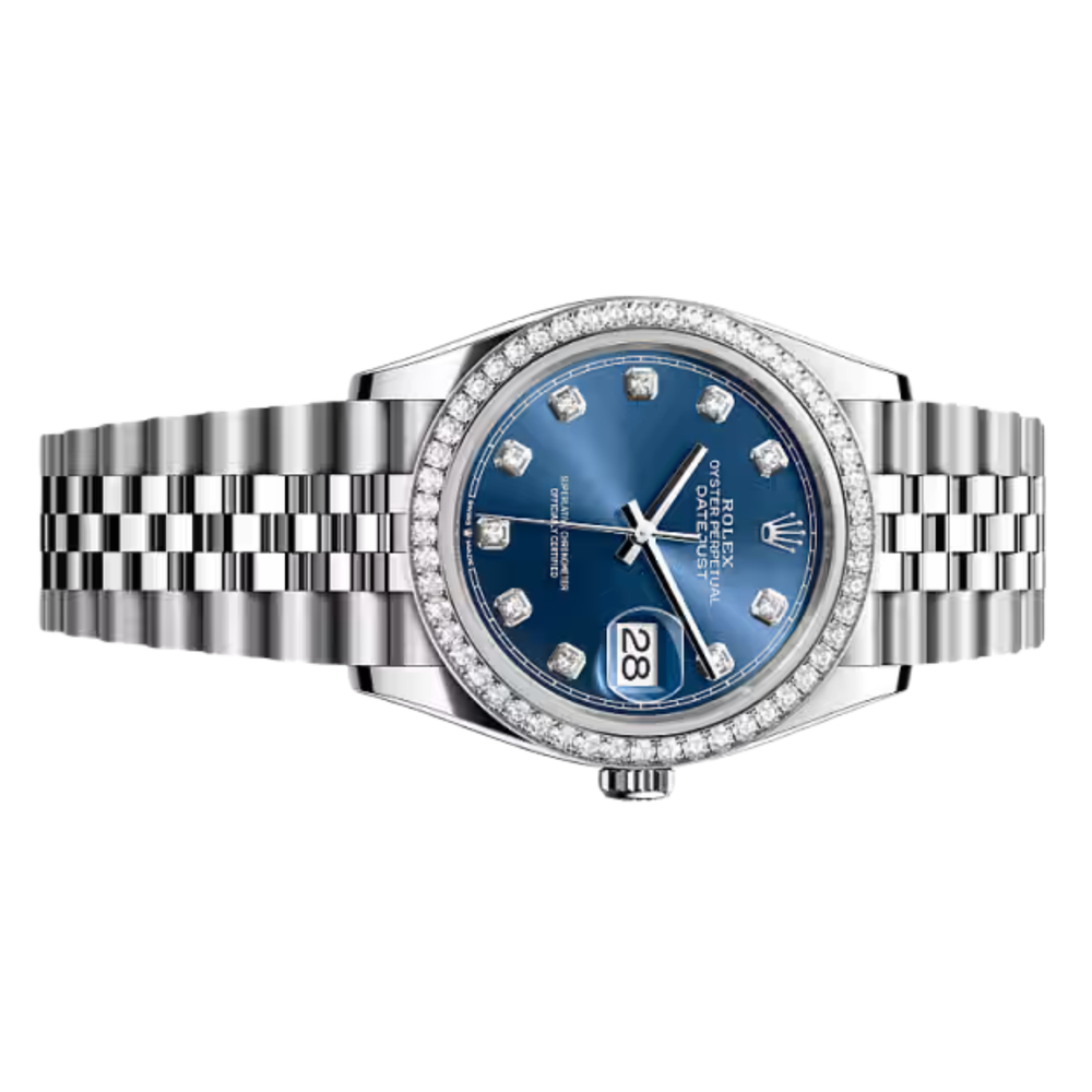 Rolex Lady-Datejust – Blue Dial & Diamond Detail - view 2