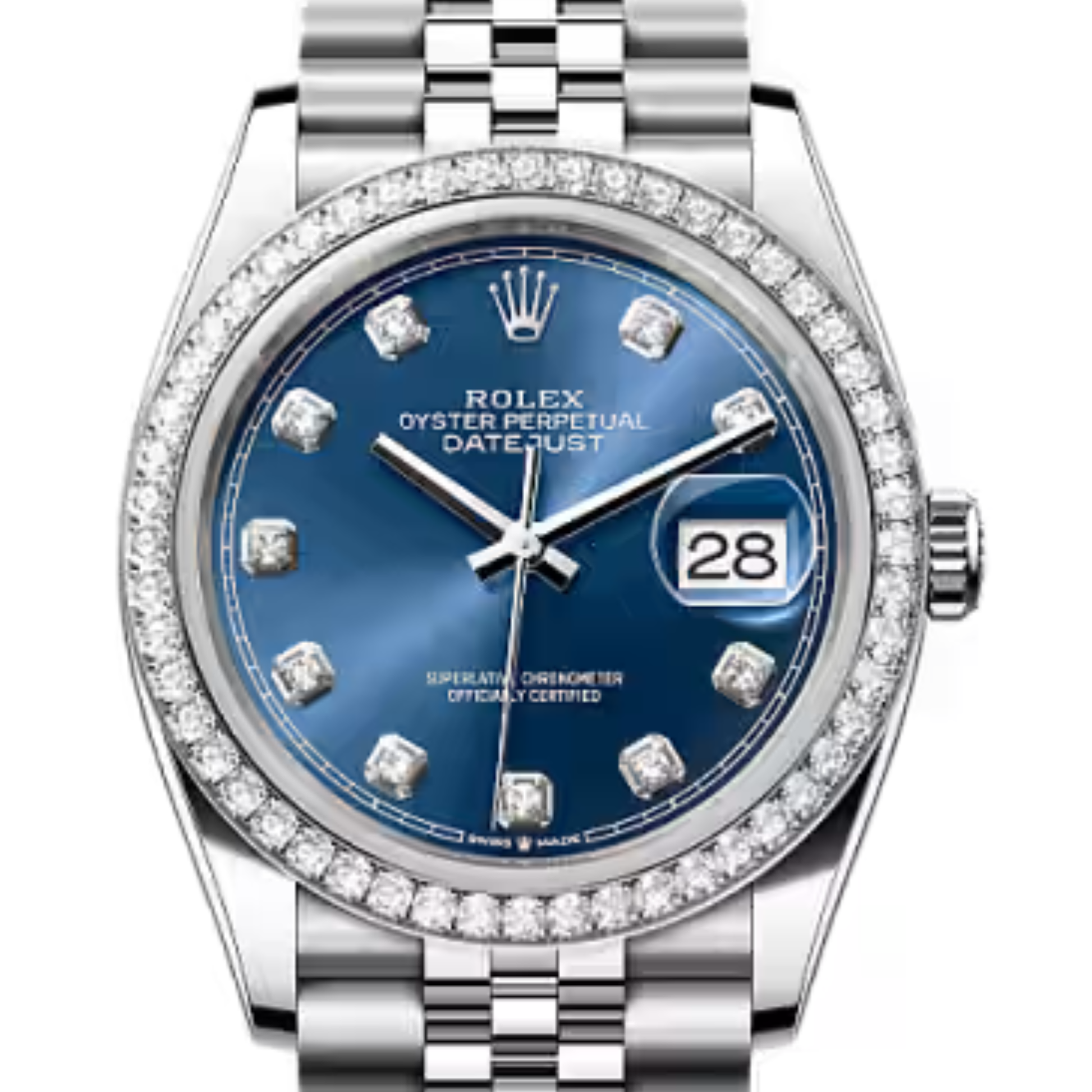 Rolex Lady-Datejust – Blue Dial & Diamond Detail - view 3