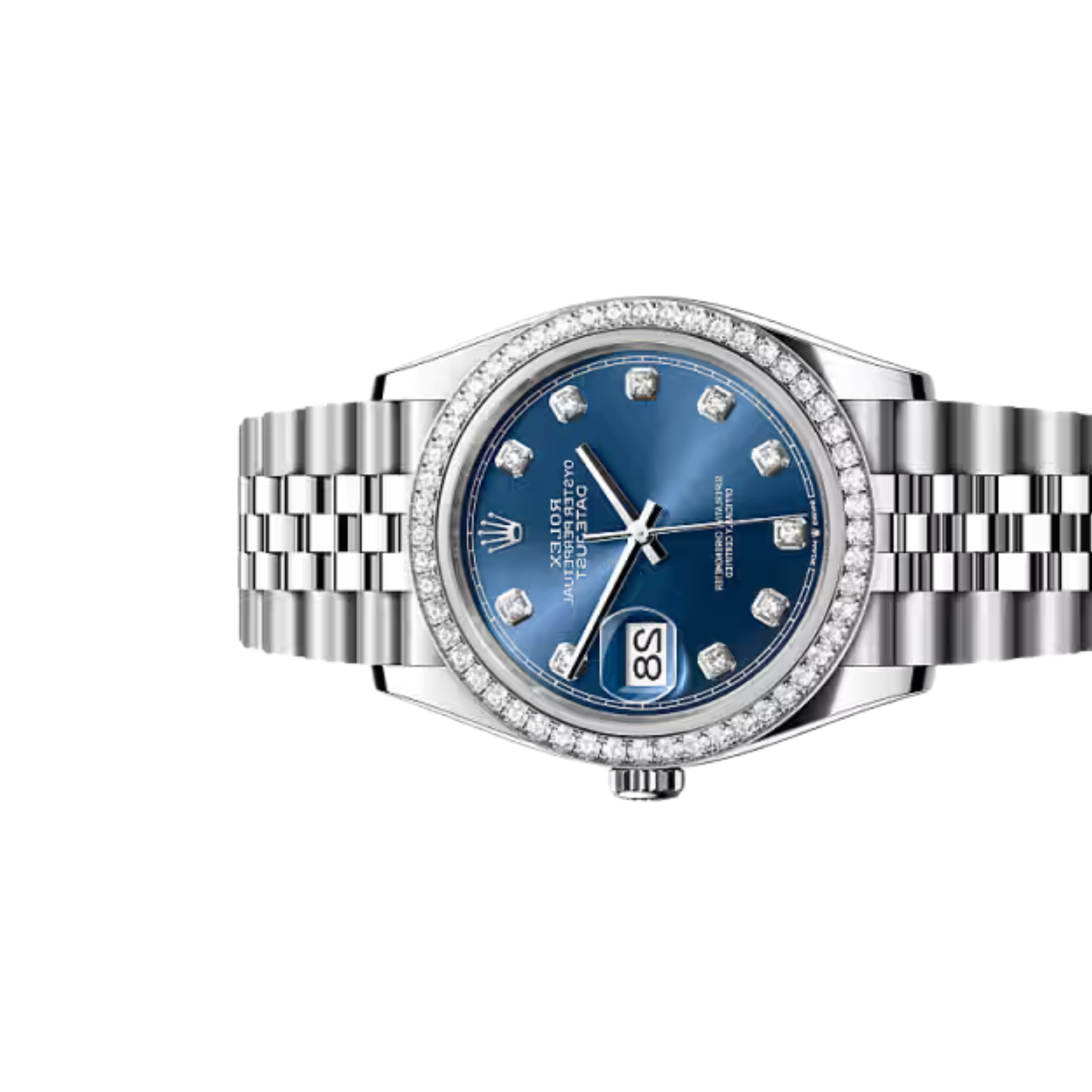 Rolex Lady-Datejust – Blue Dial & Diamond Detail - view 4
