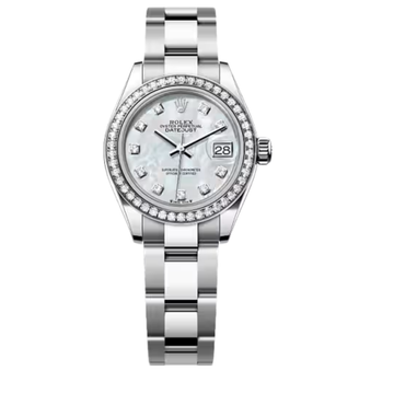 Rolex Lady-Datejust – White Dial & Diamond Detail
