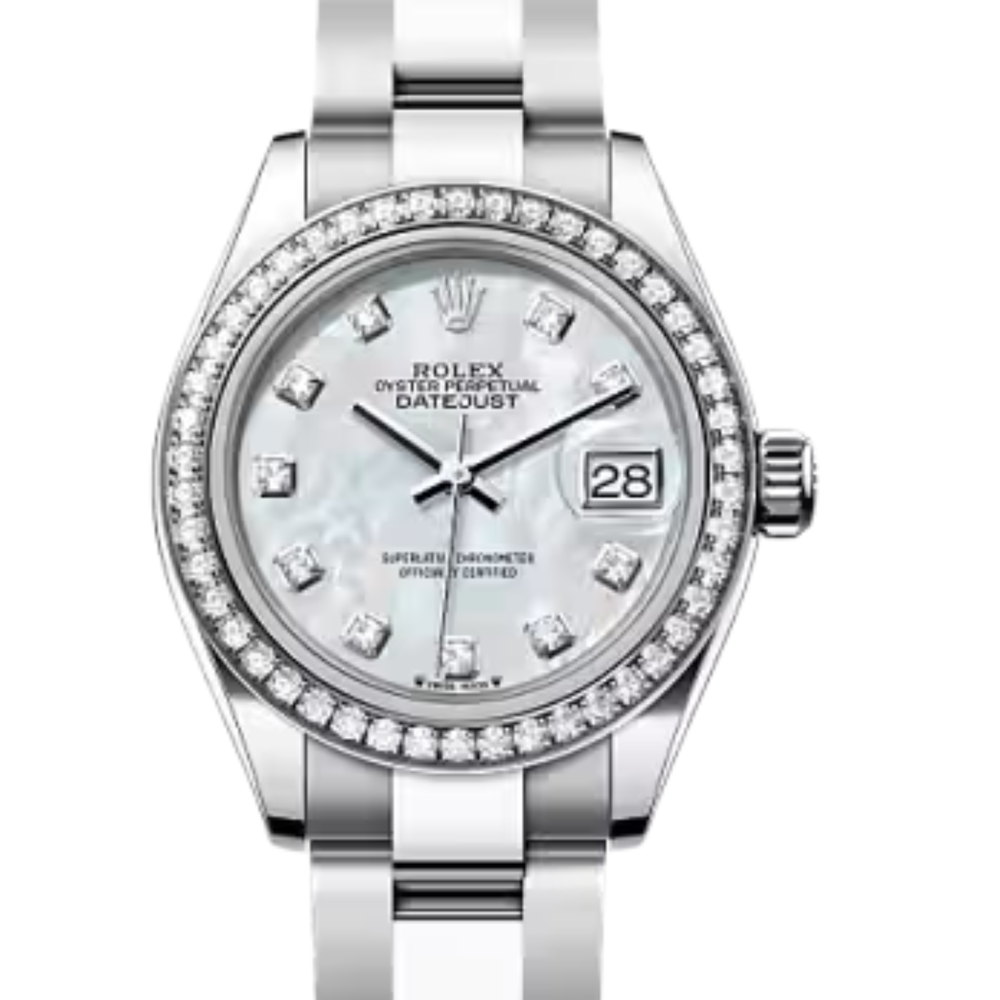 Rolex Lady-Datejust – White Dial & Diamond Detail - view 2