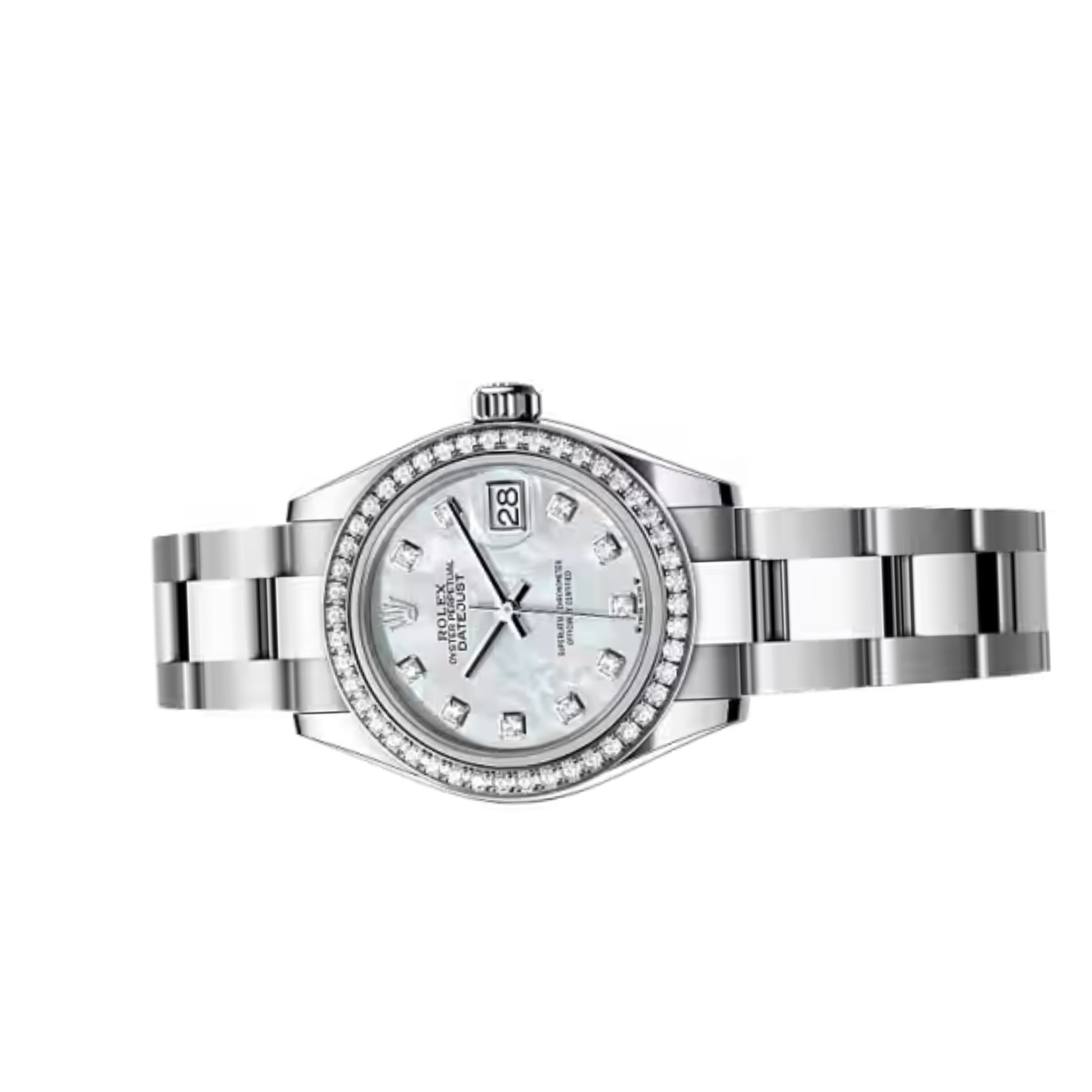 Rolex Lady-Datejust – White Dial & Diamond Detail - view 4