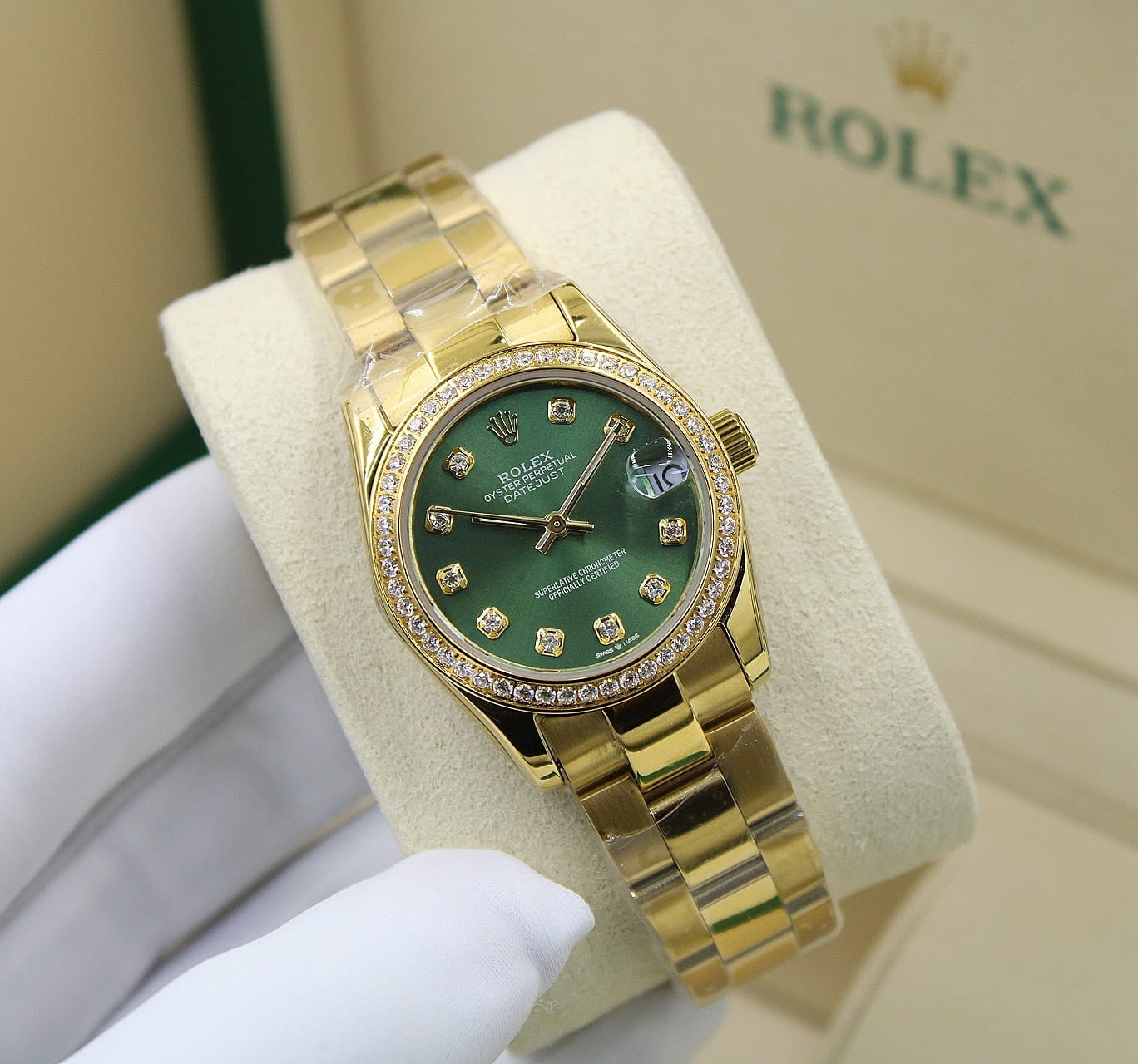 Rolex Lady-Datejust – Olive Green Dial - view 5