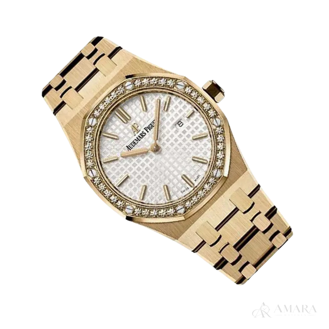 Audemars Piguet Royal Oak – Gold-Tone & Off White - View 4