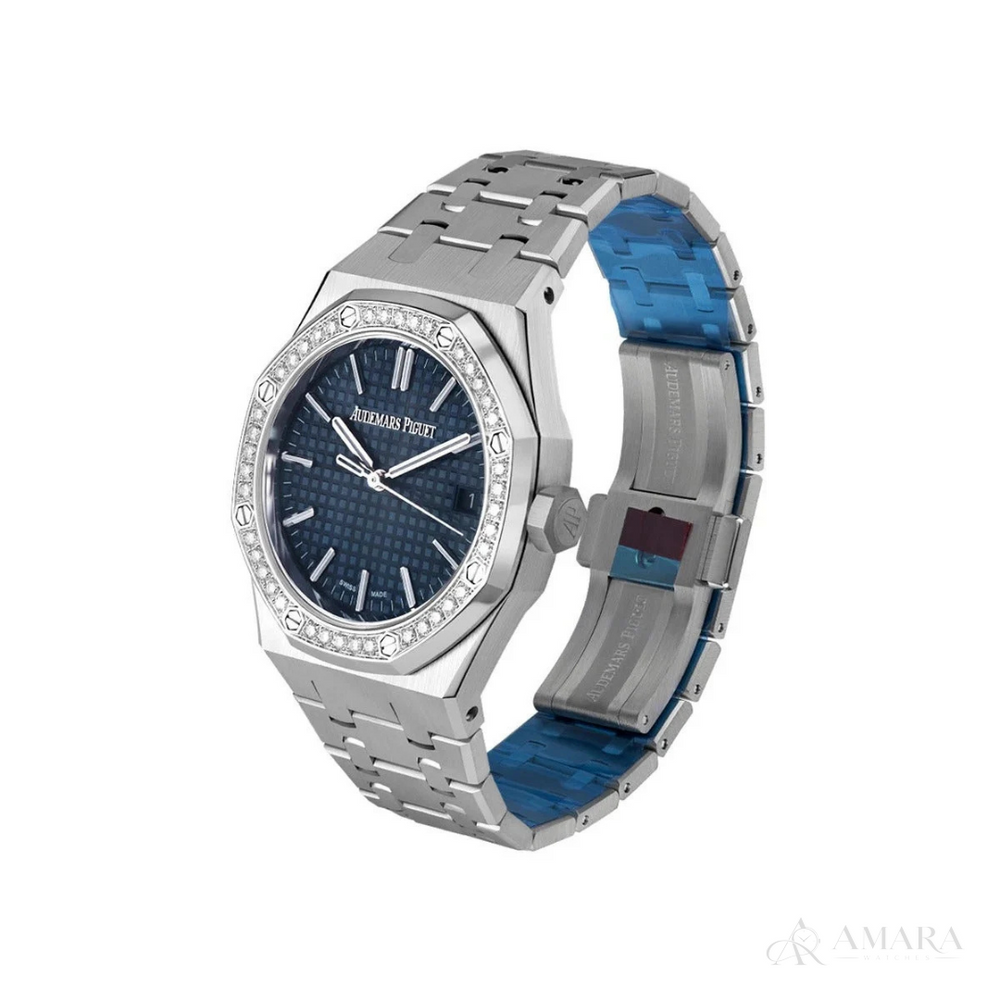 Audemars Piguet Royal Oak – Silver & Royal Blue - View 2