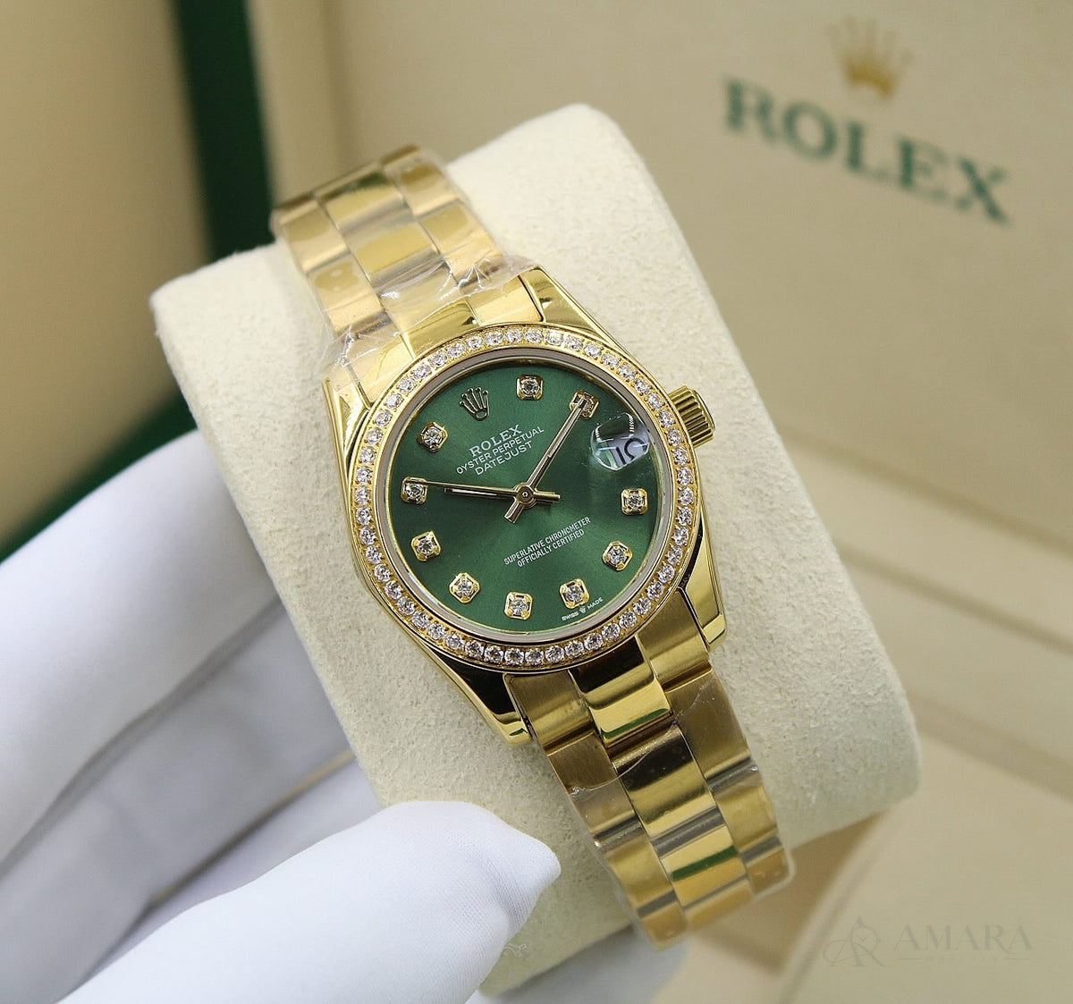 Rolex Lady-Datejust – Olive Green Dial - view 5