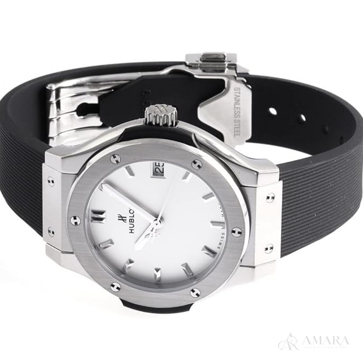 Hublot Classic Fusion Ladies Watch – Opaline Dial - view 3