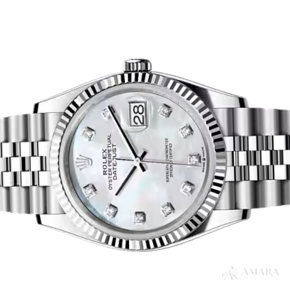 Rolex Lady-Datejust – Mother-of-Pearl Dial & Fluted Bezel - view 4