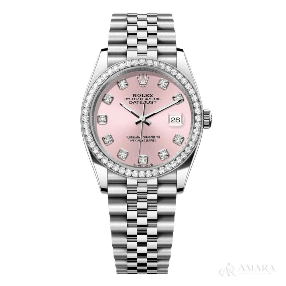 Rolex Lady-Datejust – Pink Dial, Steel Tone