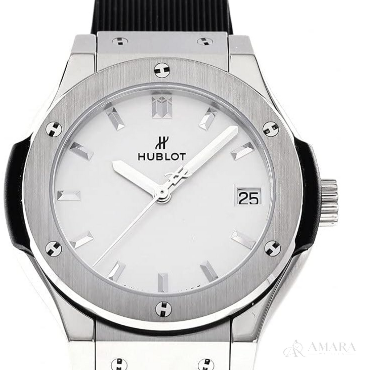 Hublot Classic Fusion Ladies Watch – Titanium Tone & Opaline Dial - view 4