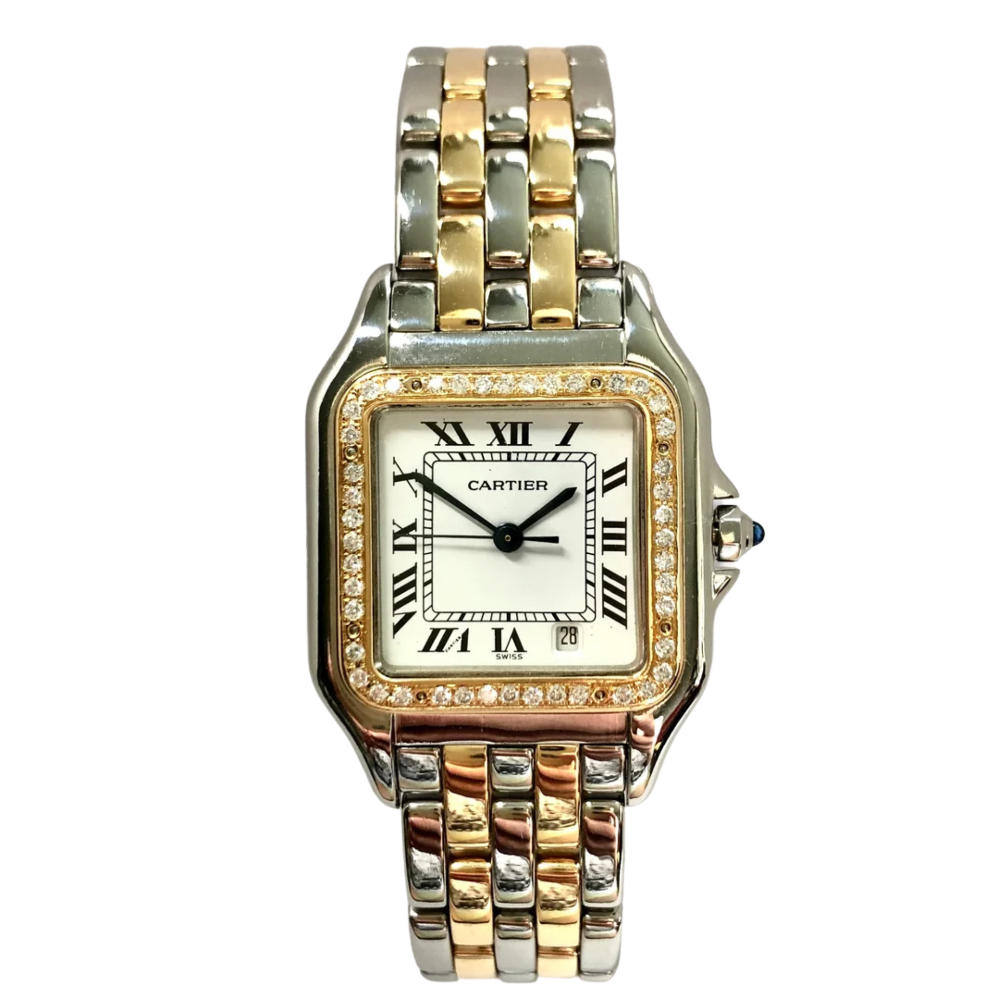 Cartier Panthère Ladies Watch – Two Tone & Diamond Detail