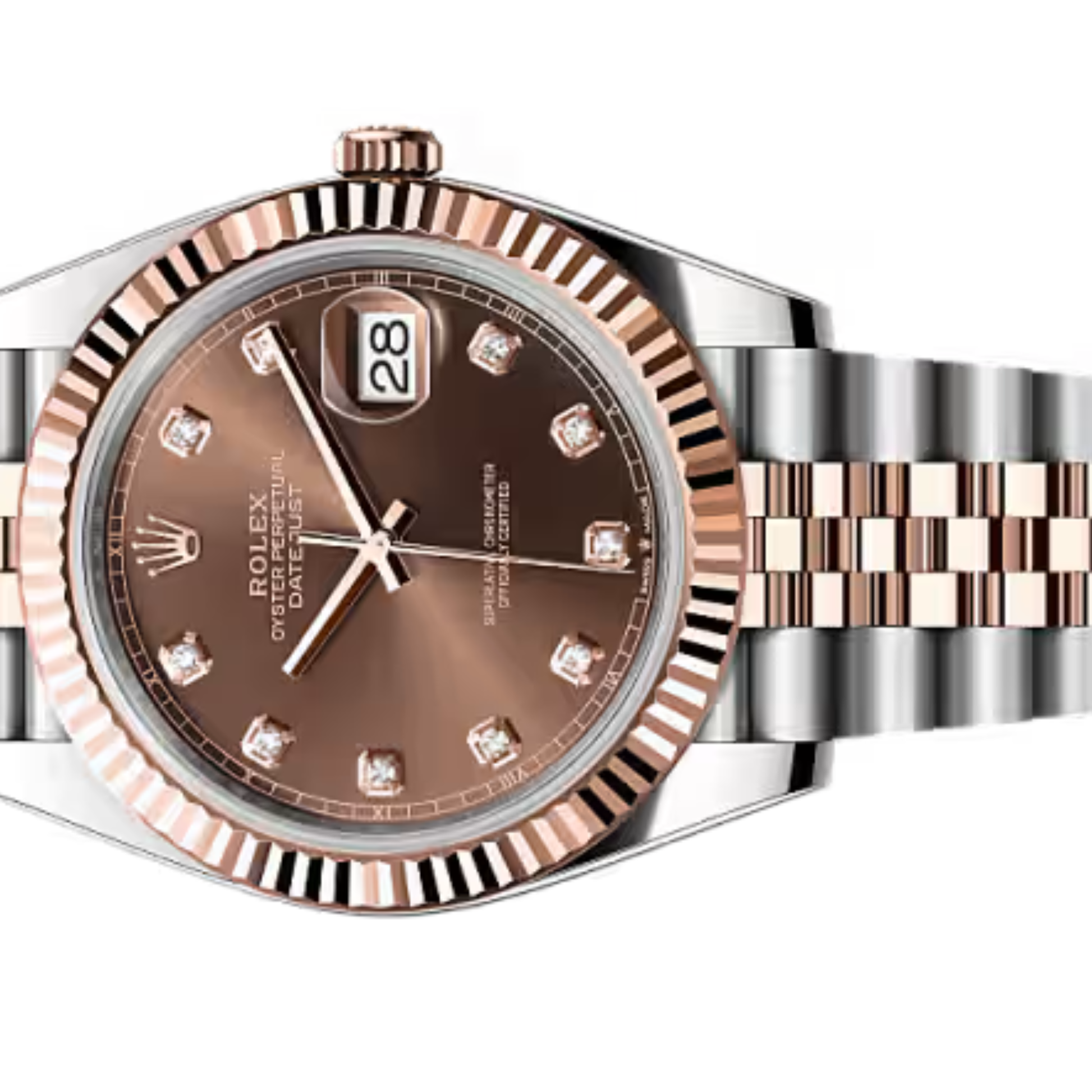 Rolex Lady-Datejust – Everose Two Tone & Chocolate Dial - view 3