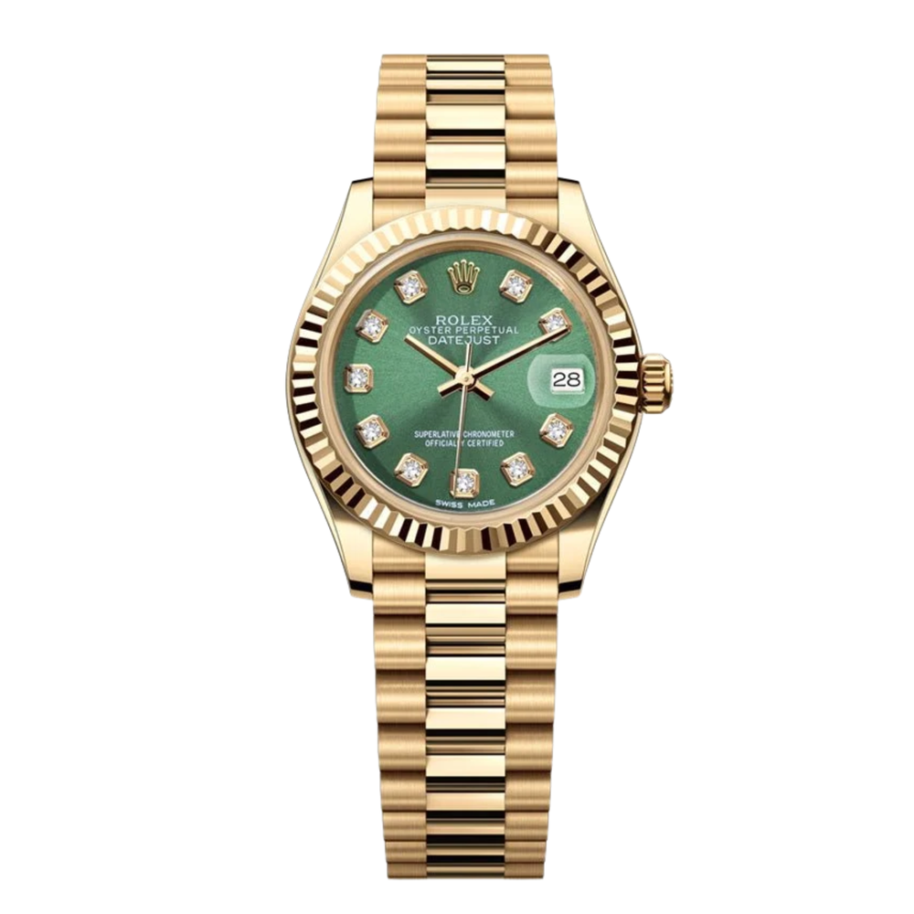 Rolex Lady-Datejust – Green Gem Dial, Yellow Gold Tone - view 2
